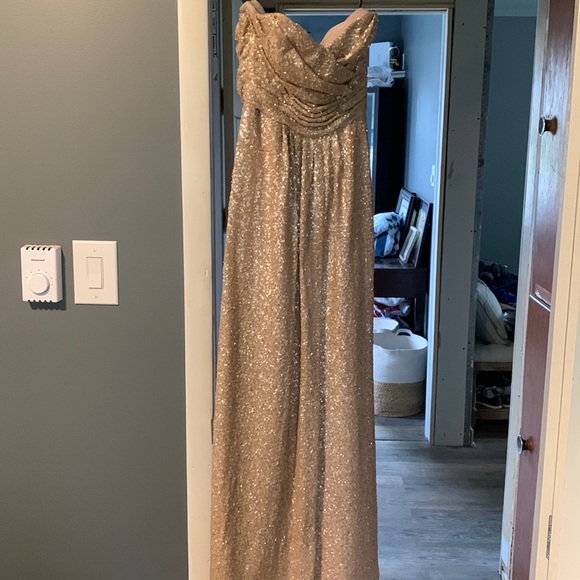 Sorella Vita 8834 Bridesmaids Gown in Champagne Pink - Picture 4 of 14